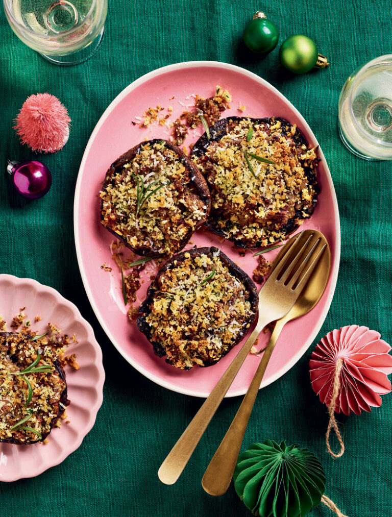 Clare Andrews portobello mushroom with a herby stuffing