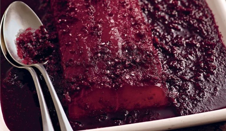 Beetroot-cured Salmon Gravadlax Recipe | Scandinavian Christmas Salmon Recipe