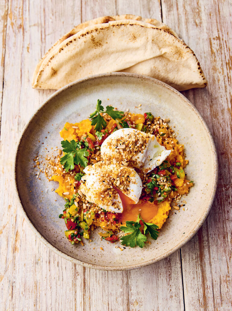 Jamie Oliver Dukkah Poached Eggs Recipe