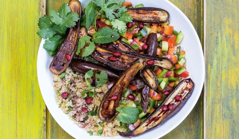 Spicy Aubergine Salad Recipe | Buddha Bowls